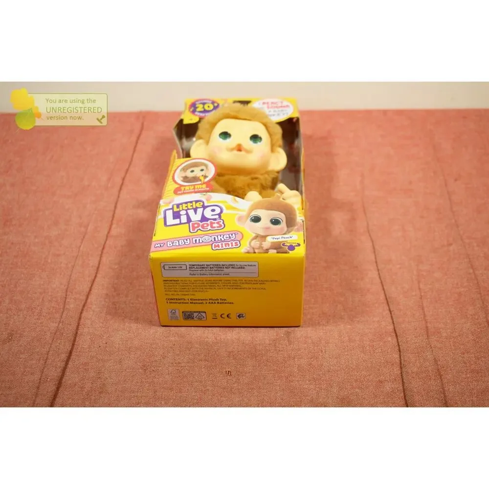 Little Live Pets My Baby Monkey Minis Pepi Peach